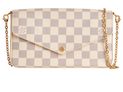 Felicie Pochette, Canvas, Damier Azur, MI3186(2016), P/S, 3*